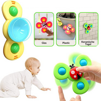 SpinFun Suction Cup Spinner Toy Set – 3 Pieces-State of Style