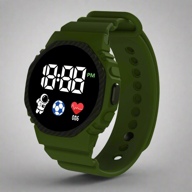 Sport Watch for Little Adventurers - AdventureTime-Army Green-State of Style
