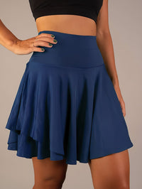 Sporty & Functional Women's Tennis Skirt with Shorts and Pockets – Maja-Blue-S-State of Style