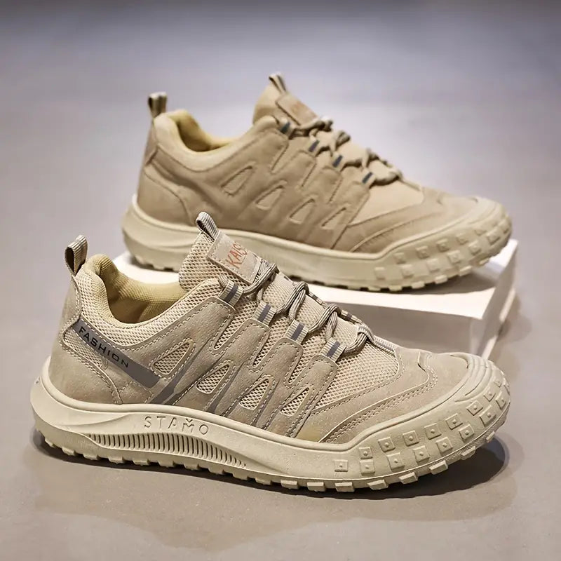 Sporty Men's Hiking Shoes - TrailRoyal-Khaki-6-State of Style