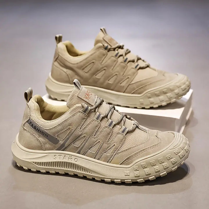 Sporty Men's Hiking Shoes - TrailRoyal-Khaki-6-State of Style