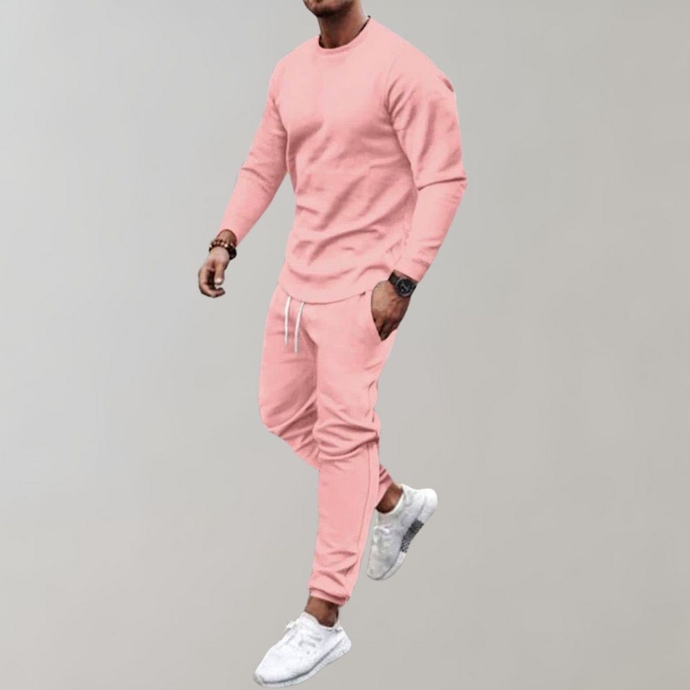 Sporty Men's Set - Finn-Pink-S-State of Style