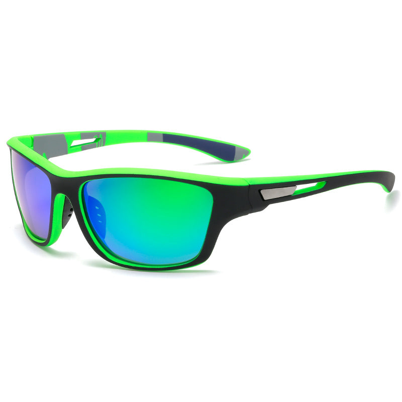 Sporty men's sunglasses with polarized lenses & UV400 protection – Vayron-Green-State of Style