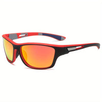 Sporty men's sunglasses with polarized lenses & UV400 protection – Vayron-Red-State of Style