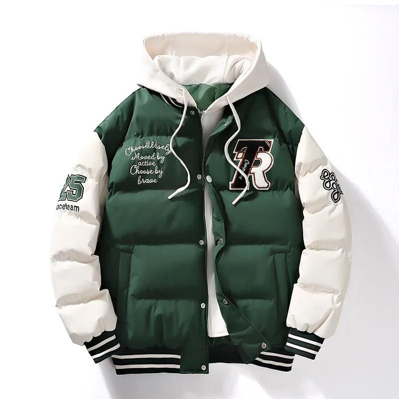 Sporty Men's Winter Jacket with Hood - Ragnar-Green-M-State of Style