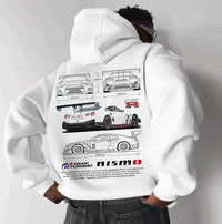 Sporty Racing Hoodie - Max-White C-S-State of Style