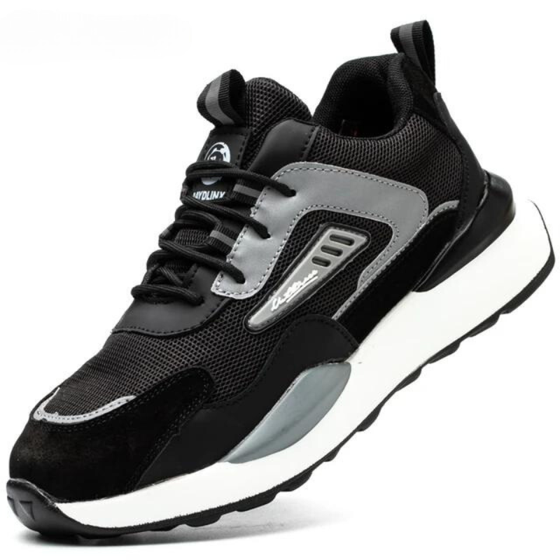 Sporty Safety Shoes - FlexGuard-Black-4-State of Style