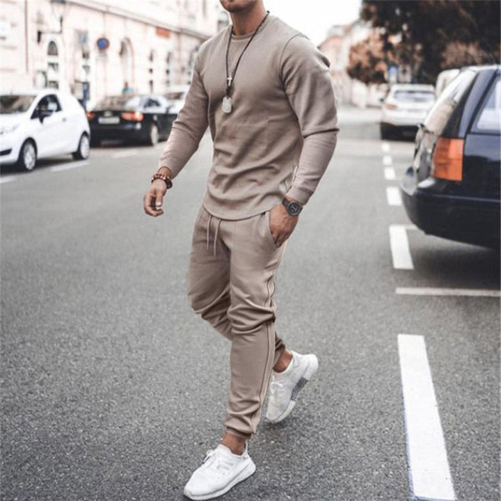Sporty Tracksuit for Men - Marco-Khaki-S-State of Style