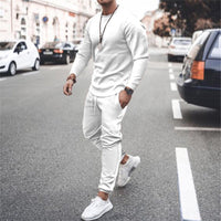 Sporty Tracksuit for Men - Marco-White-S-State of Style