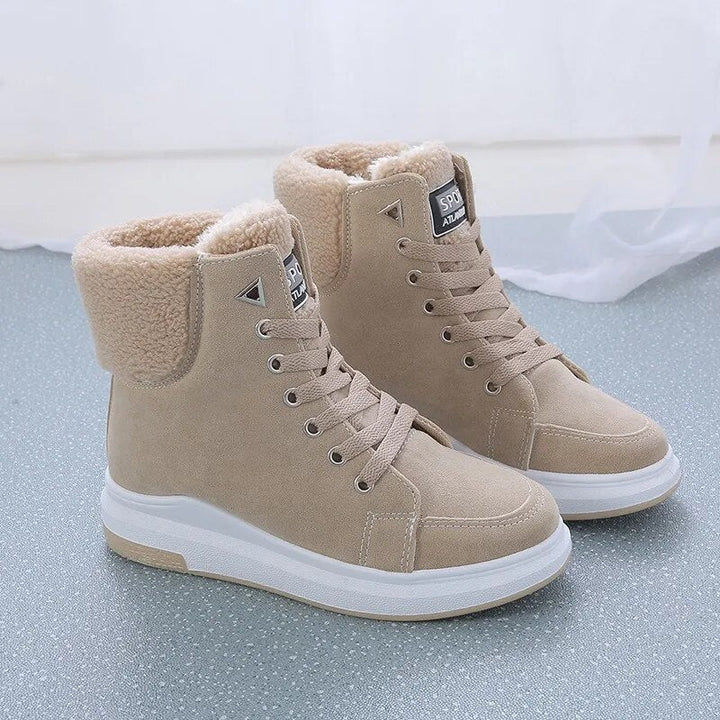 Sporty Women's Boots - Nora-Beige-4.5-State of Style