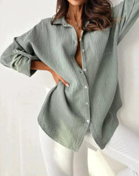 Spring & Summer Breeze Blouse-Green-Grey-S-State of Style