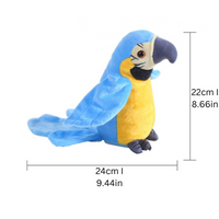 Squawkie the Chatty Parrot Plush Toy-Red-State of Style
