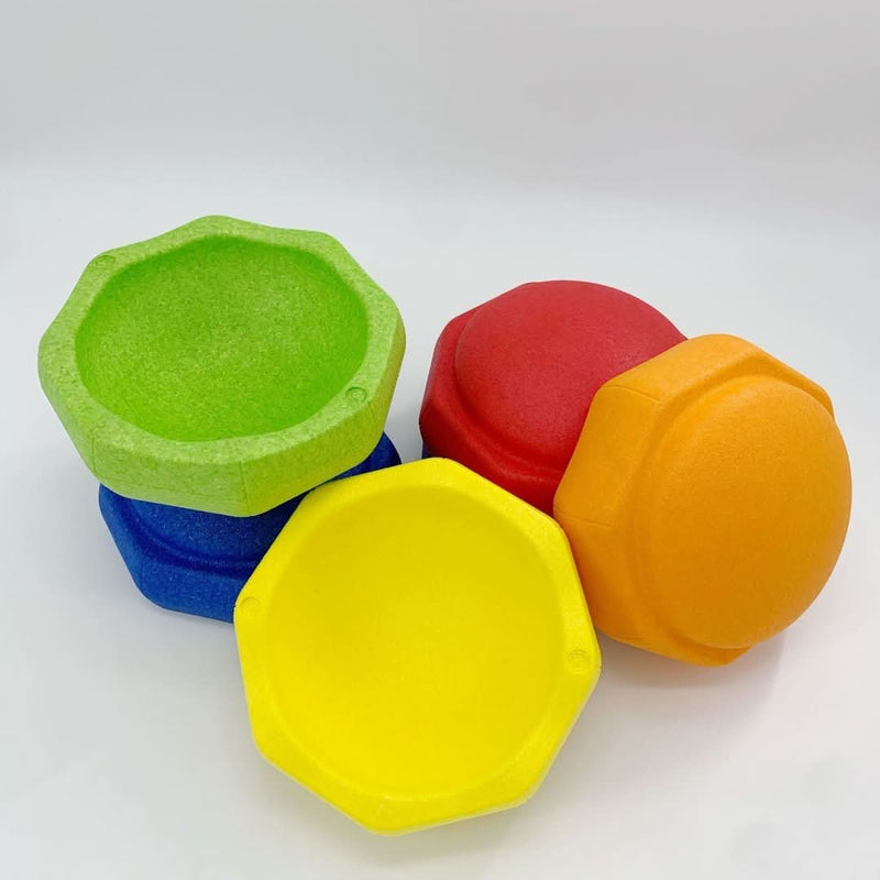 Stackable Stepping Stones for Creative Play and Balance - StepJoy-Red-State of Style