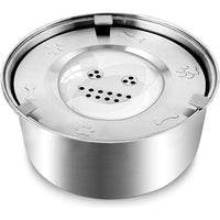 Stainless Steel Dog Water Bowl with Anti-Spill Feature - AquaPaw-State of Style