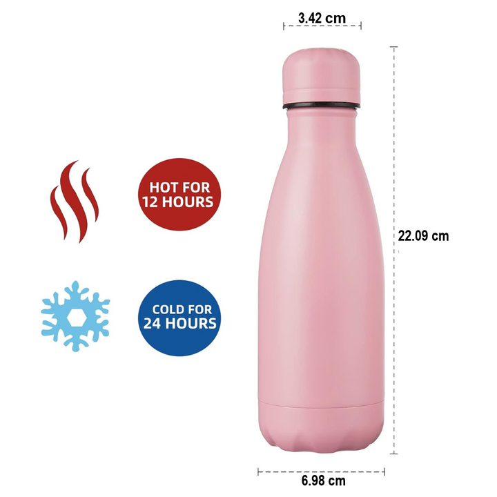 Stainless Steel Insulated Bottle – Leakproof & Travel-Friendly Water Bottle-Blue-350 ml-State of Style