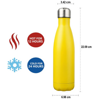 Stainless Steel Insulated Bottle – Leakproof & Travel-Friendly Water Bottle-Blue-350 ml-State of Style