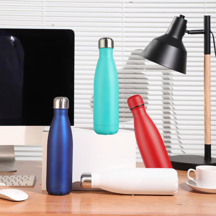 Stainless Steel Insulated Bottle – Leakproof & Travel-Friendly Water Bottle-Blue-350 ml-State of Style