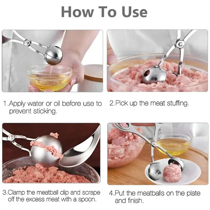Stainless Steel MeatballMaster - RVS Meatball Shaper-State of Style
