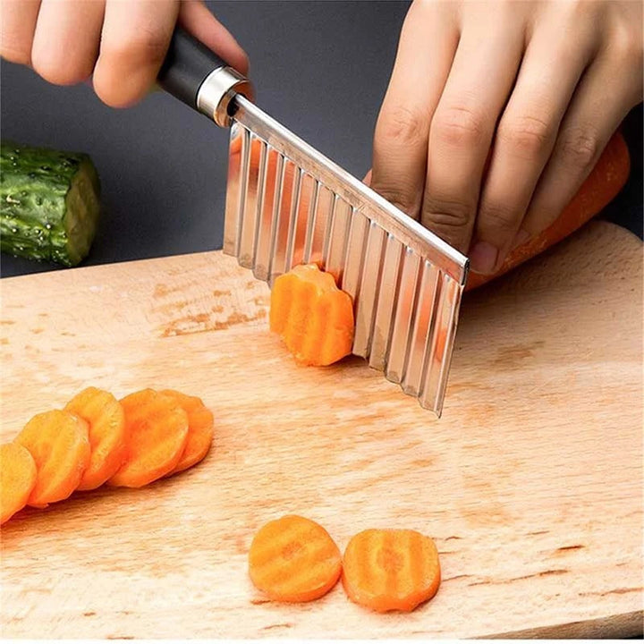 Stainless Steel Vegetable Knife - WaveCut-State of Style