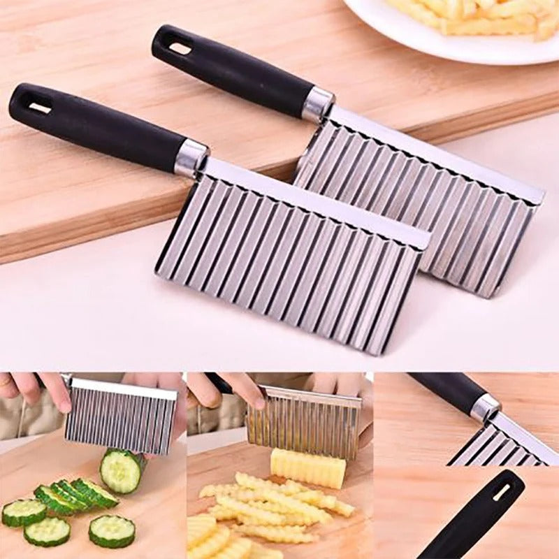 Stainless Steel Vegetable Knife - WaveCut-State of Style