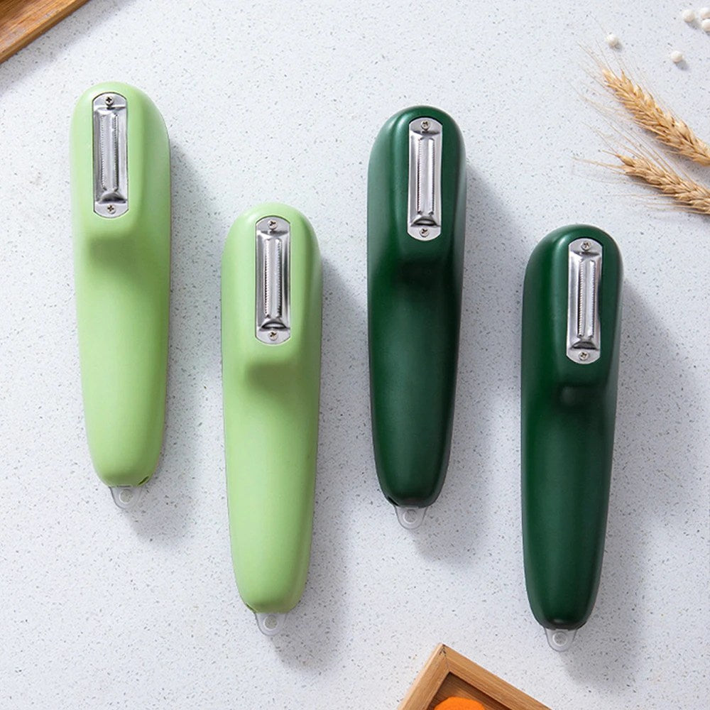 Stainless Steel Vegetable Peeler with Container - PeelPro-Dark Green-State of Style