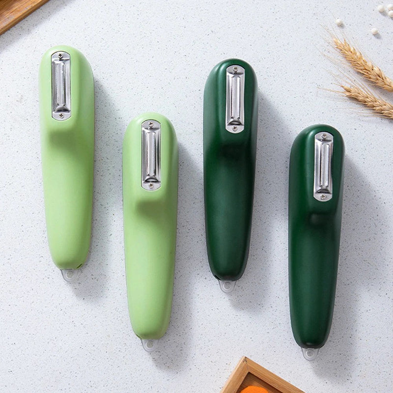 Stainless Steel Vegetable Peeler with Container - PeelPro-Dark Green-State of Style