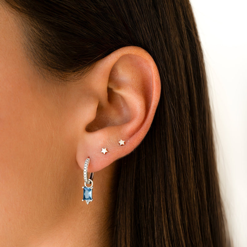 Star Earrings - Luna-Silver-State of Style