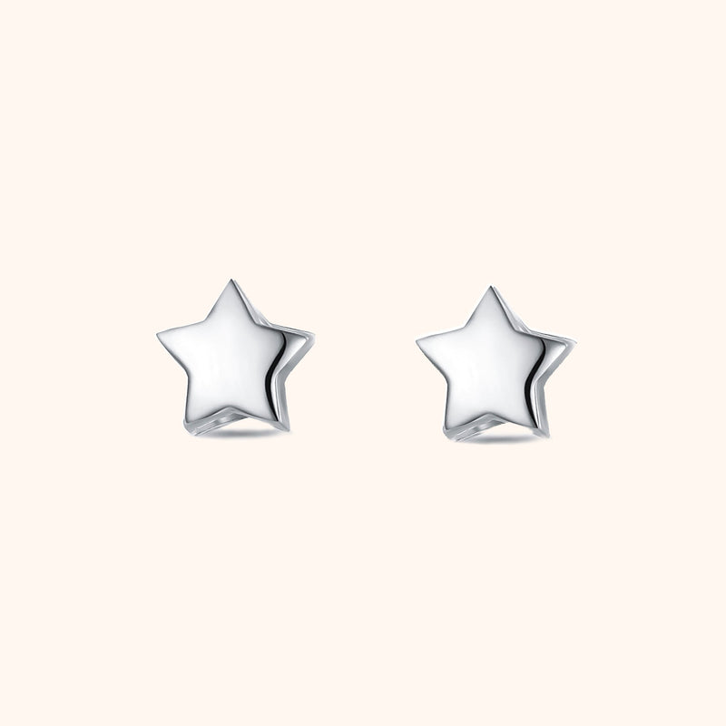 Star Earrings - Luna-Silver-State of Style