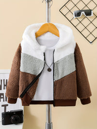 Stay Warm in Style – Zafie Fleece Zip Hoodie for Kids-Coffee colour-3-4Y-State of Style