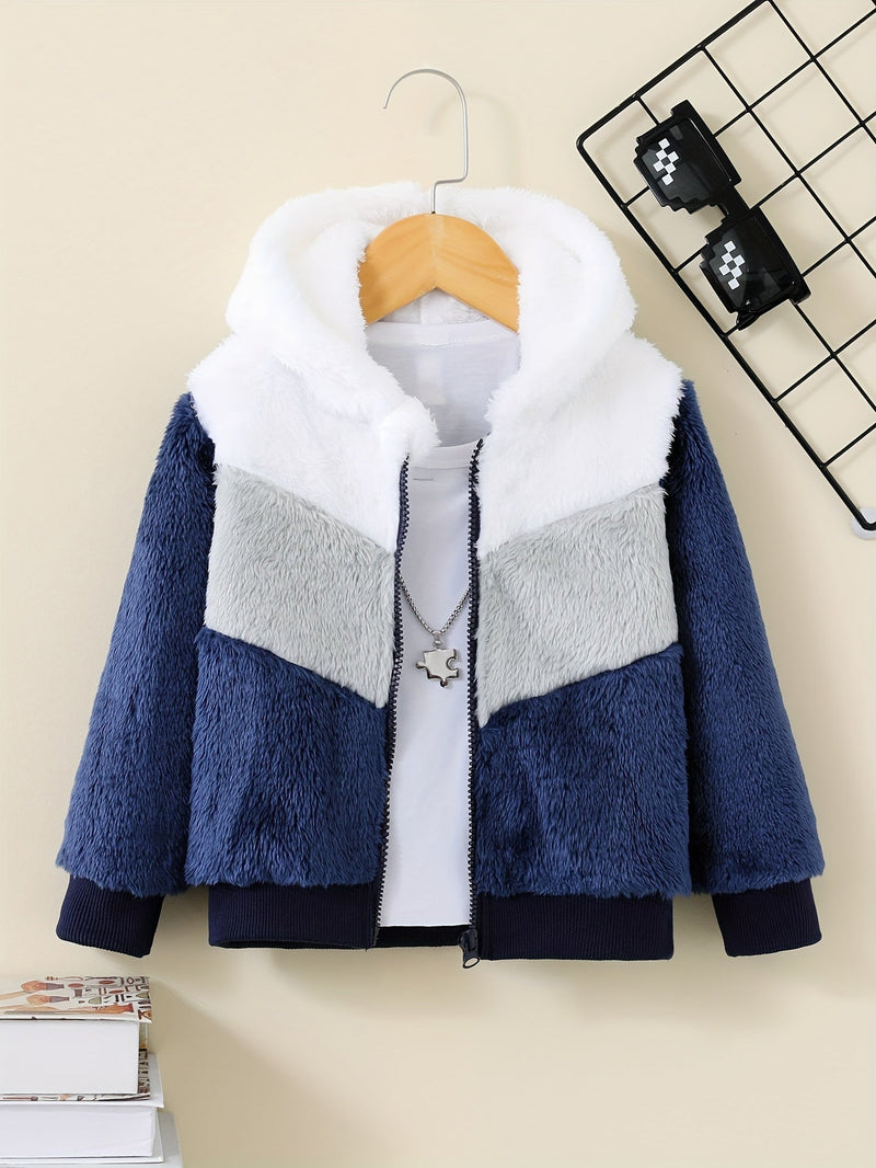 Stay Warm in Style – Zafie Fleece Zip Hoodie for Kids-White-3-4Y-State of Style