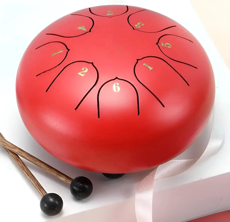 Steel Tongue Drum - SerenityRain-Red-State of Style