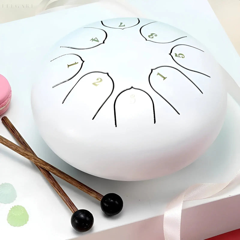 Steel Tongue Drum - SerenityRain-White-State of Style