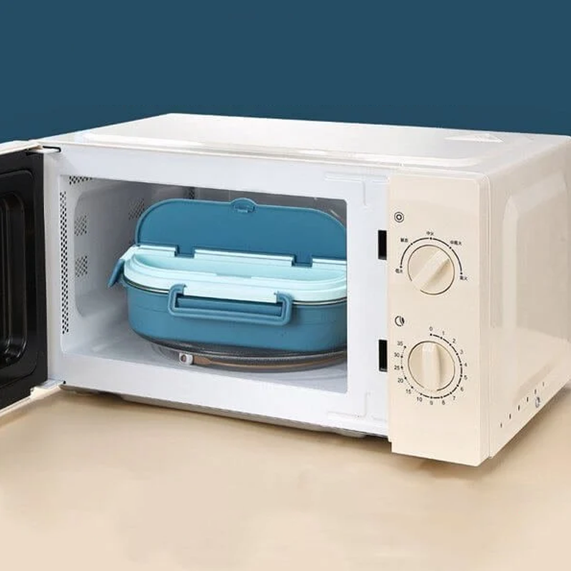 SteelLunch Stainless Steel Thermal Lunchbox-Yellow-3 Compartments with Soup Bowl-State of Style