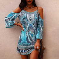 Strapless summer dress with ethnic print – Eliana-S-State of Style