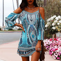 Strapless summer dress with ethnic print – Eliana-S-State of Style