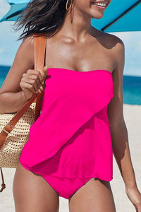Strapless Tankini Set – Aurora-Pink-S-State of Style