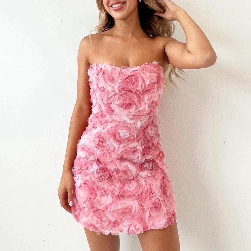 Strapless Trendy Dress - Valentina-S-State of Style