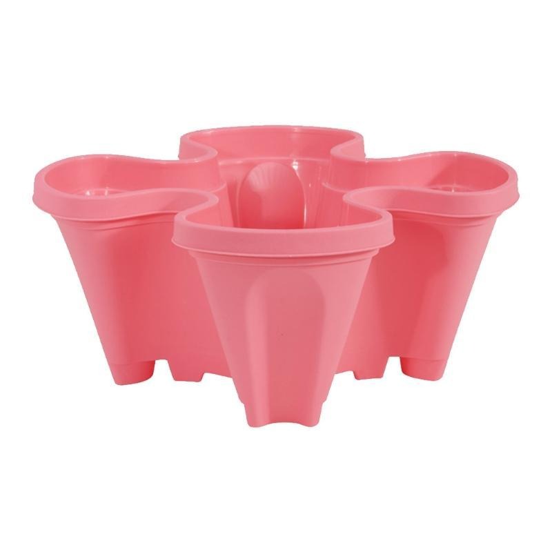 StrawberryStack Space-Saving Stackable Planters-Pink-State of Style