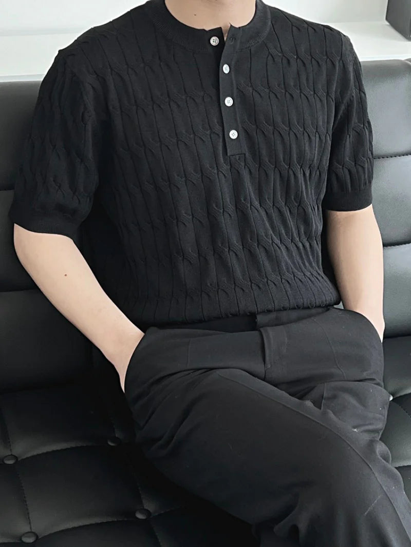 Stretch Button Up Shirt | Comfortable & Stylish-Black-Small-State of Style