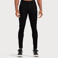 Stretch Men's Trousers - Oliver-Black-28-State of Style
