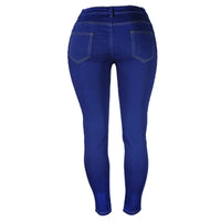 Stretch Velvet Skinny Jeans in Plus Size-Grey-XS-State of Style
