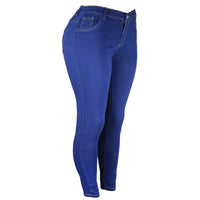 Stretch Velvet Skinny Jeans in Plus Size-Grey-XS-State of Style