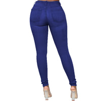 Stretch Velvet Skinny Jeans in Plus Size-Grey-XS-State of Style