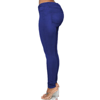 Stretch Velvet Skinny Jeans in Plus Size-Grey-XS-State of Style
