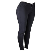 Stretch Velvet Skinny Jeans in Plus Size-Grey-XS-State of Style