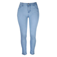 Stretch Velvet Skinny Jeans in Plus Size-Grey-XS-State of Style