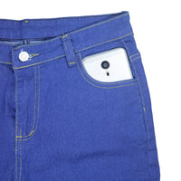 Stretch Velvet Skinny Jeans in Plus Size-Grey-XS-State of Style