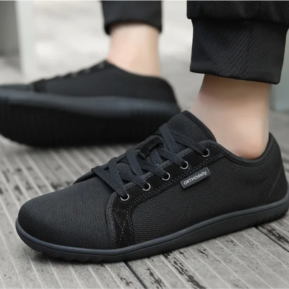 StrideEase Wide Zero Drop Sneakers-4-Black-State of Style