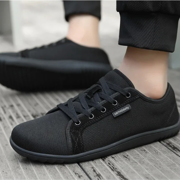 StrideEase Wide Zero Drop Sneakers-4-Black-State of Style