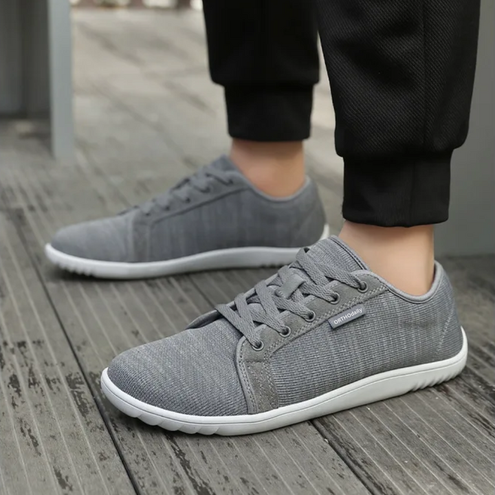 StrideEase Wide Zero Drop Sneakers-4-Grey-State of Style